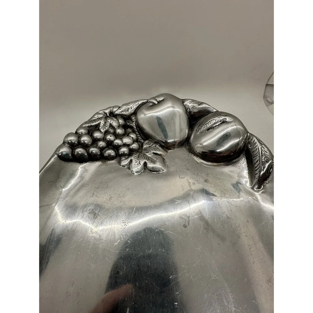 Vari Disenos Ismael Valenzuela Romo Pewter‎ Serving Tray Guadalajara Mexico